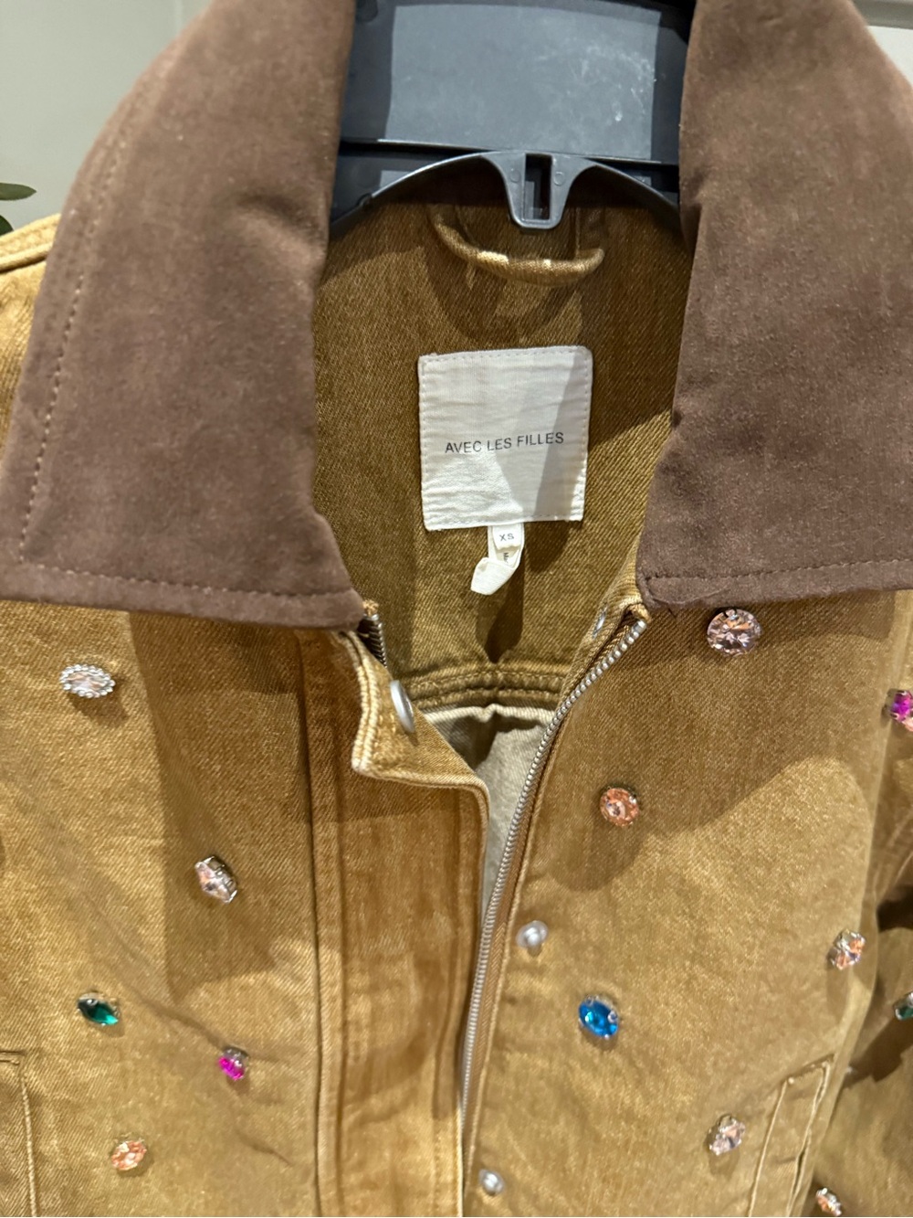 Avec Les Filles Embellished Cropped Barn Jacket - Picture 4 of 9